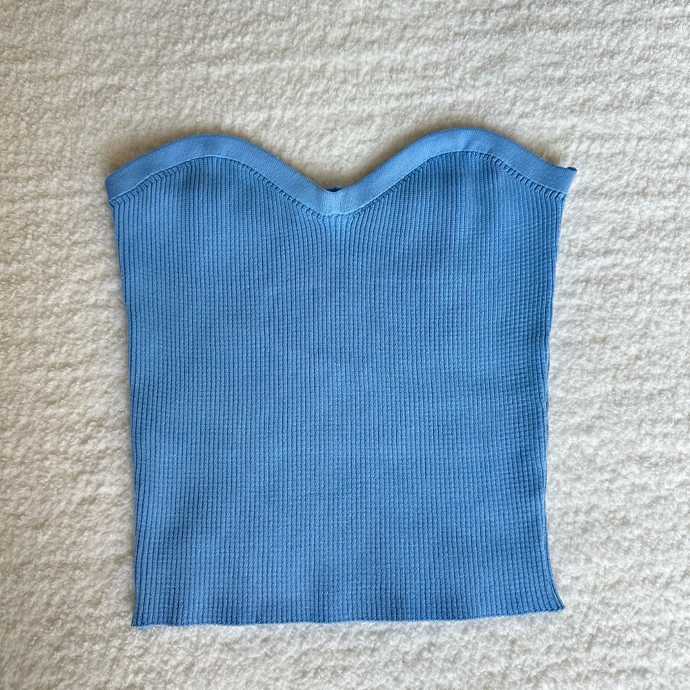 Baby blue corset top